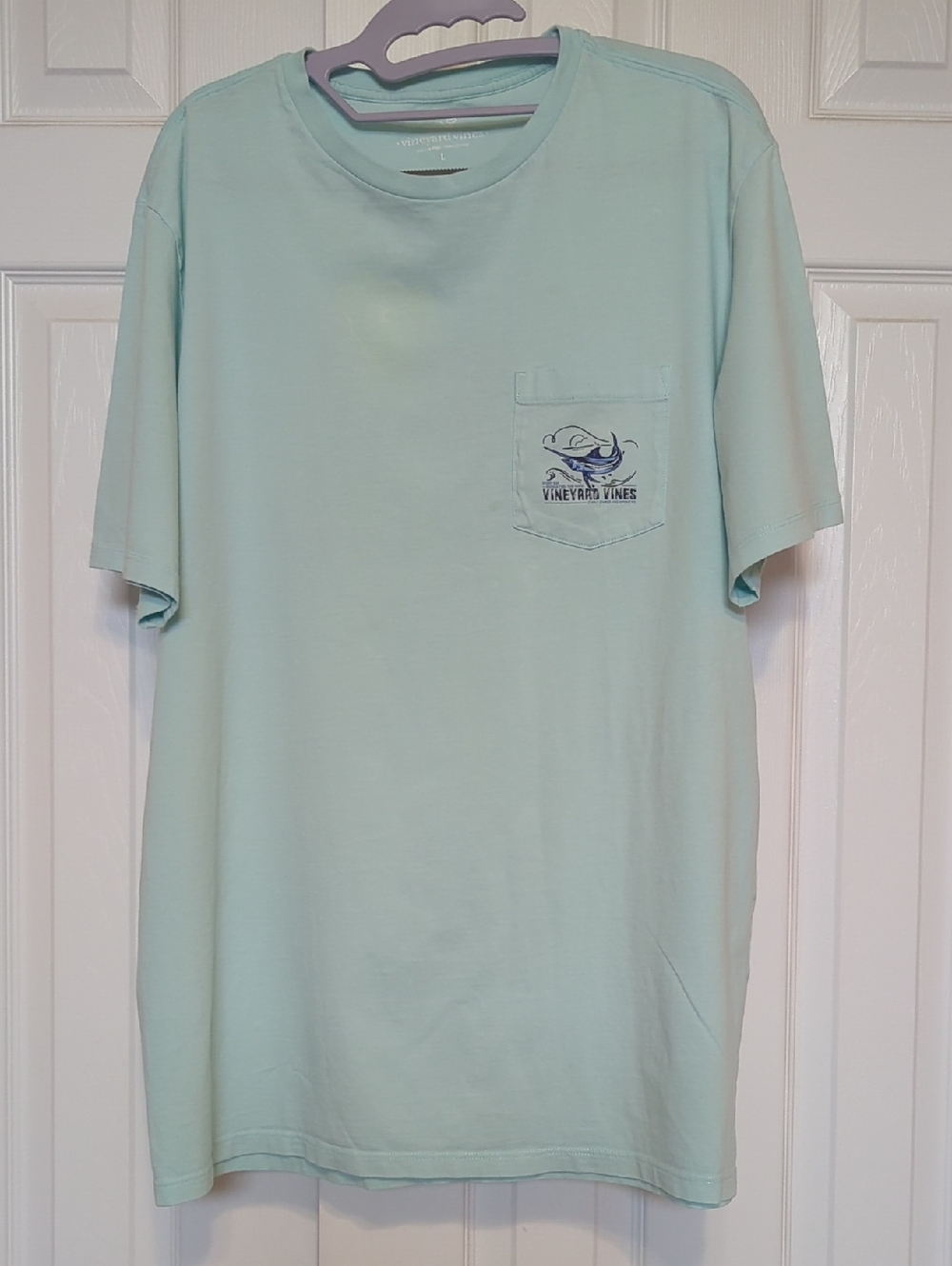 Vineyard Vines Aqua Graphic Tee Large